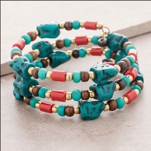 Anthropologie✨ Spiral ✨Kundalini Awakening ✨ Bead Bracelet✨